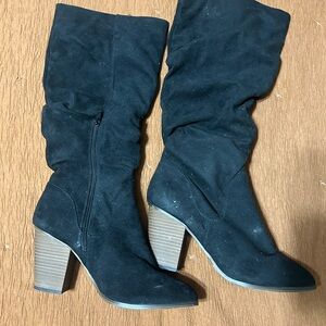 Black Suede Women's Boots
